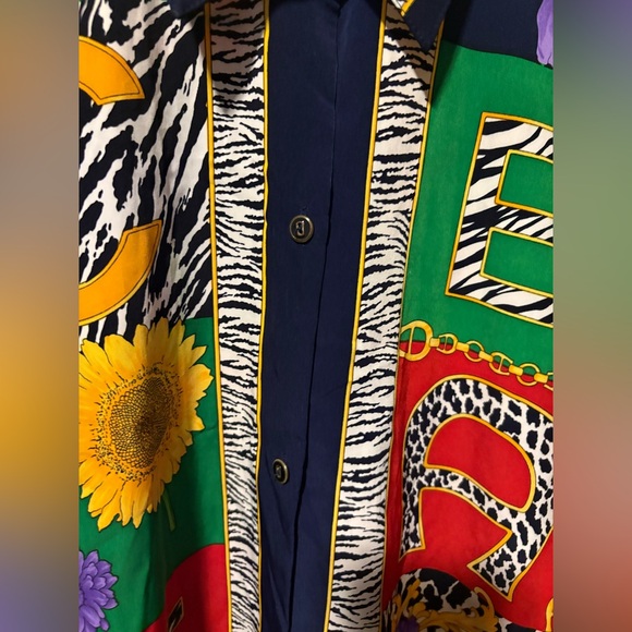 Vintage DONO International Men's Multi-Color Top Size Large - Picture 5 of 5